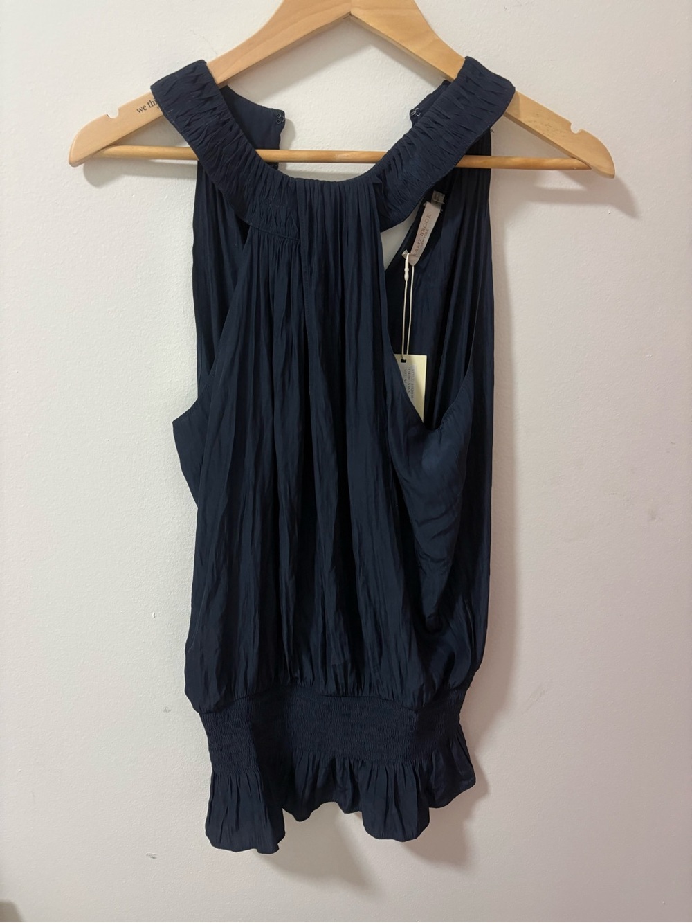 NWT Ramy Brook Navy Sleeveless Blouse Top